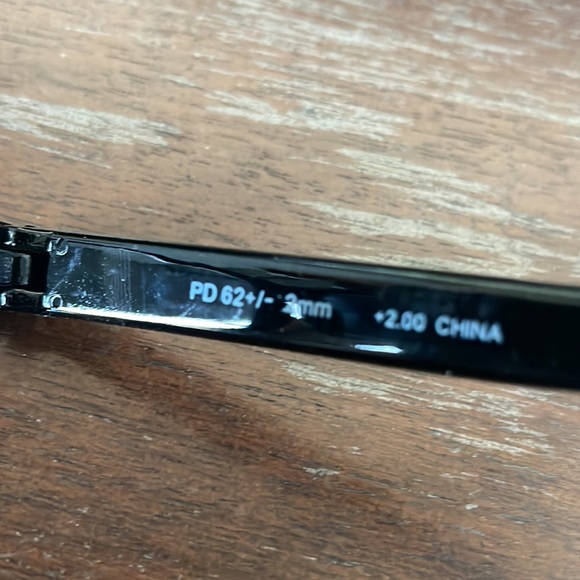 Fashion +2.00 black with clear crystal readers set of 2 NWT - Picture 3 of 15